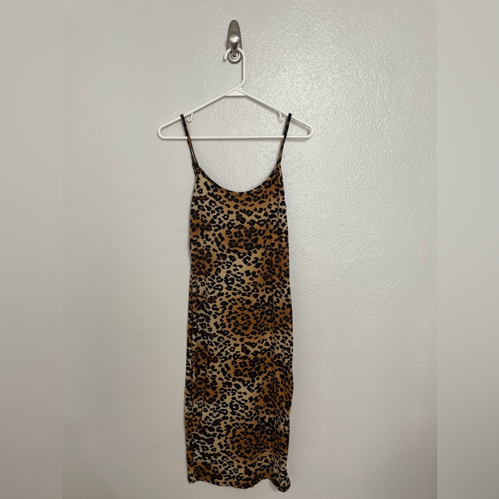 Fashion Nova Brown Leopard Mini Dress